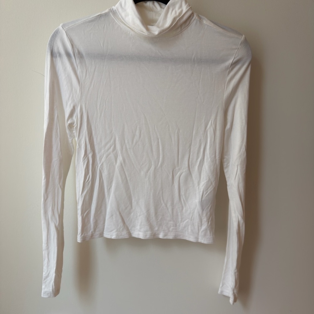 Divided Cream Long Sleeve Turtleneck Top